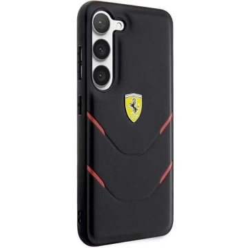 Puzdro Ferrari pre Samsung Galasy S23 Plus HardCase Hot Stamp Lines čierne