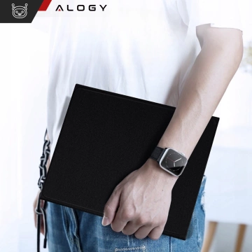 Alogy Keyboard case with stylus holder wireless keyboard for Apple iPad Air 13" black Glass