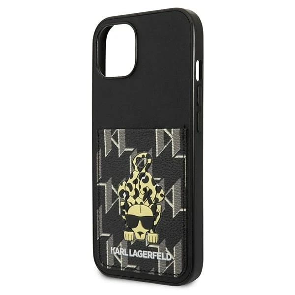 Etui Karl Lagerfeld KLHCP13MCANCNK pro iPhone 13 6,1" pevný obal Karlimals Cardslot