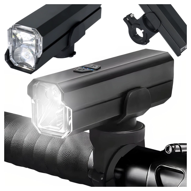 Bicycle Light Front LED Front Light Bicycle Lighting Waterproof IPX5 Alogy P12 Bike Light Black