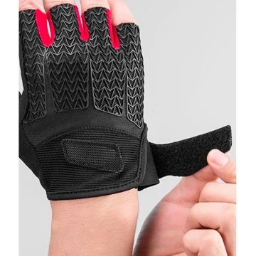 Rockbros S169BR XL Fahrradhandschuhe mit Gel-Einsätzen – Schwarz und Rot