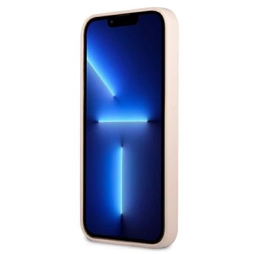 Guess GUHCP13MSLTGP iPhone 13 6,1" różowy/рожевий твердий чохол Silicone Triangle