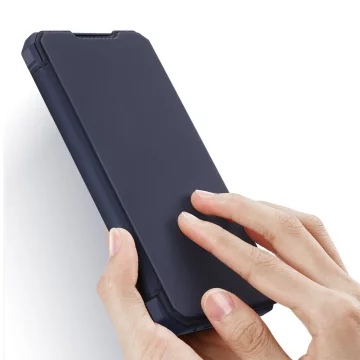 Pouzdro DUX DUCIS Skin X s flipovým krytem pro Samsung Galaxy A72 4G modrý
