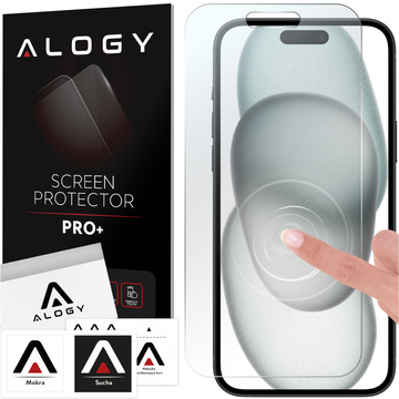 Гібридне скло для Apple iPhone 15 Plus для екрану Alogy Flexi Glass 9H flat for the screen