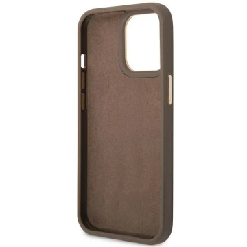 Etui Guess GUHCP14XHG4SHW для Apple iPhone 14 Pro Max 6,7" brown/коричневий жорсткий чохол 4G Vintage Gold Logo