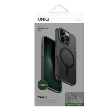 Etui do iPhone 16 Pro UNIQ Clario MagSafe Półprzezroczyste Dymne