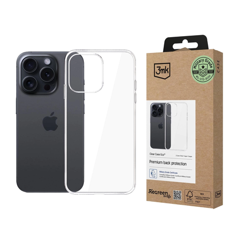Etui ochronne do Apple iPhone 16 Pro 3mk Clear Case Eco