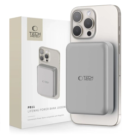 Magnetická powerbanka PB11 Lifemag Magsafe Power Bank 10000mah Titanium