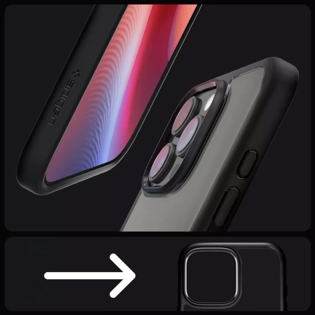 Etui Spigen Ultra Hybrid для Apple iPhone 16 Pro Matte Black