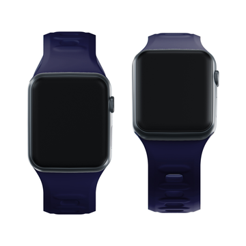 Smartwatch-Zubehör 3mk Silikon-Uhrenarmband für Apple Watch 42/44/45/49 mm Ocean Blue