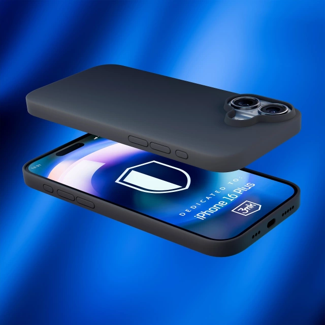 Etui do iPhone 16 Plus 3mk Hardy Silicone MagCase MagSafe Graphite