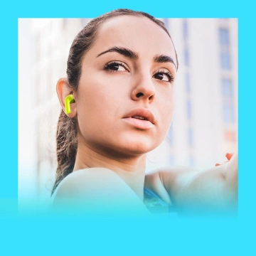 Bezdrátová sluchátka do uší Acefast TWS Bluetooth zelená (zelená T6 pro mládež)