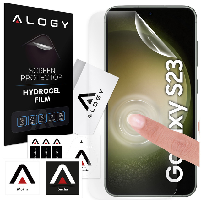 Hydrogel film for Samsung Galaxy S23, protective phone screen, Alogy Hydrogel Film