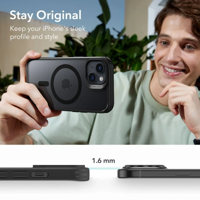 Etui ESR CH Halolock Magsafe für Apple iPhone 15 Frosted Black