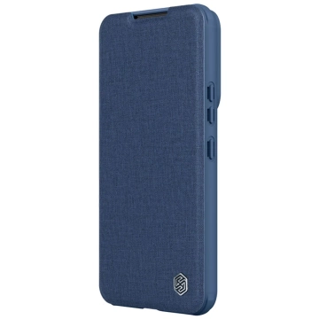 Чохол Nillkin Qin Cloth Pro Case Cover для Samsung Galaxy S23 Flip Cover Camera Cover синій
