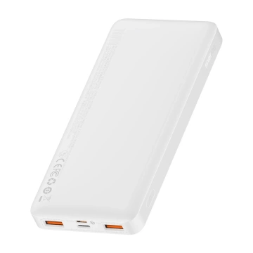 Повербанк зі швидкою зарядкою Baseus Bipow 10000mAh 20W white (Overseas Edition) USB-A - Micro USB кабель 0.25m білий (PPBD050502)