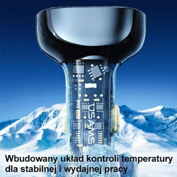 USAMS Autoladegerät 2xUSB 1xUSB-C 125W Fast Charge transparent blau CC158CC02 (US-CC158)