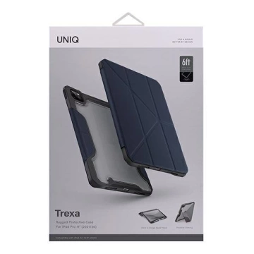 UNIQ etui Trexa iPad Pro 11" 2021/2020 Antimikrobiální nebieski/modrá