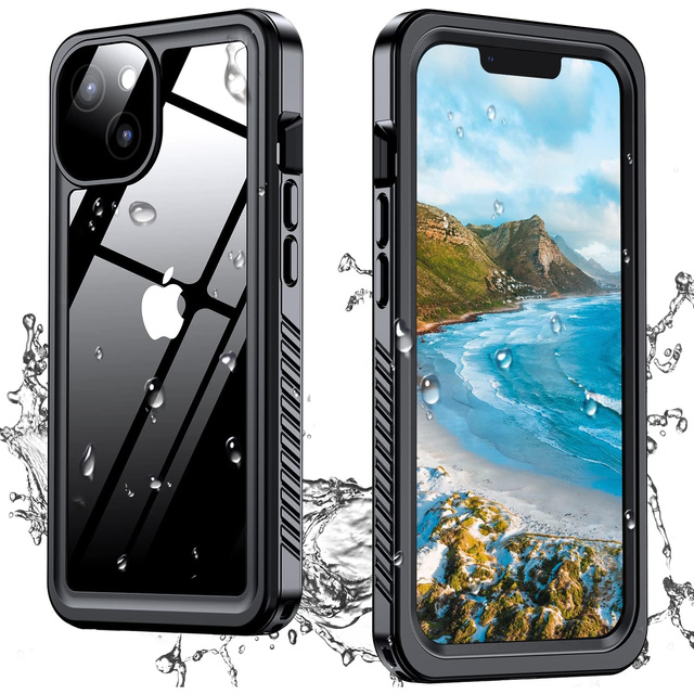 Чохол для iPhone 14 Waterproof Armored 360 Case Hybrid Camera Lens Protection IP68 Waterproof Black