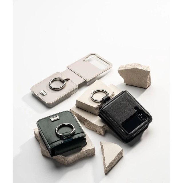 Ringke signature folio galaxy z flip 4 dark green