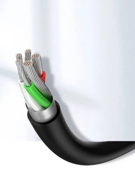 Uzelený kabel USB - USB Typ C 2 A 1 m černý (60116)
