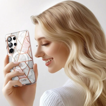 Чохол для Samsung Galaxy S25 Ultra Supcase Cosmo Mag MagSafe Marble