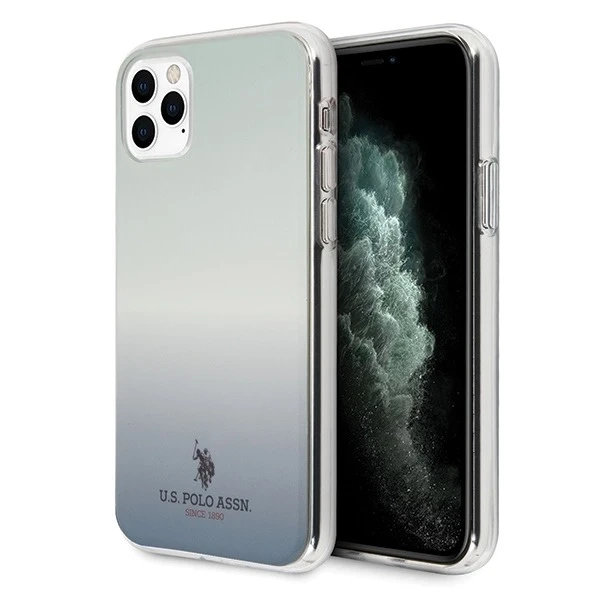 Etui na telefon US Polo Gradient Pattern Collection iPhone 11 Pro niebieski/blue