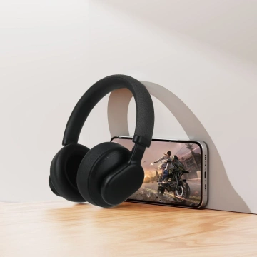 Бездротові накладні навушники Forcell F-Audio ANC Touch Beat чорного кольору