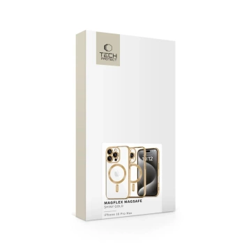 Etui iPhone 16 Pro Max MagFlex MagSafe na telefon Shiny Gold