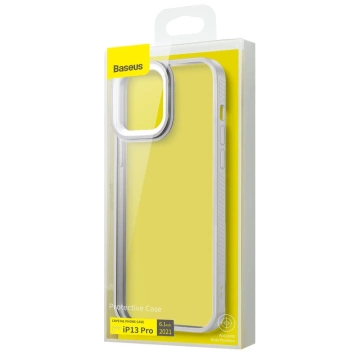 Чохол Baseus Crystal Phone Case Armored Case для iPhone 13 Pro з гелевою рамкою сірий (ARJT000413)