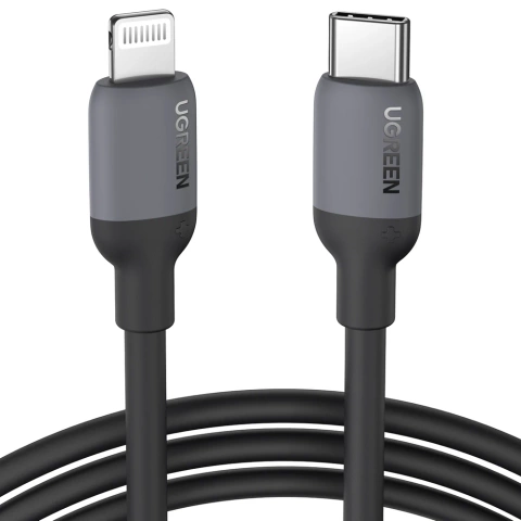 UGREEN cable for fast charging USB Type C - Lightning (MFI certified) chip C94 Power Delivery 1m black (US387 20304)