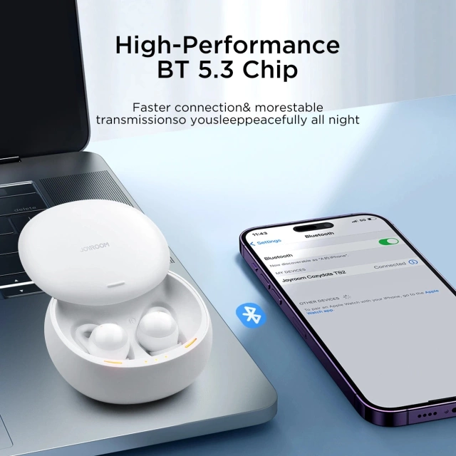 TWS Joyroom JR-TS2 Cozydots Series ANC Bluetooth 5.3 Kopfhörer – Weiß