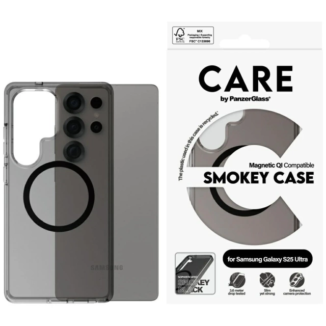 Etui do Samsung Galaxy S25 Ultra CARE von PanzerGlass Flagship Urban Combat QI