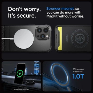 Etui Spigen Rugged Armor Mag Magsafe для Apple iPhone 15 Pro Max Matte Black