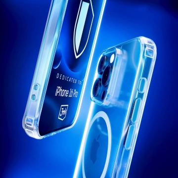 Puzdro pre Apple iPhone 16 Pro pre MagSafe 3mk MagCase zosilnené puzdro obrnený priehľadný chrbát