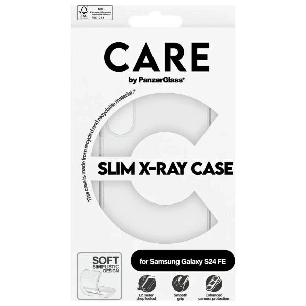Чохол для Samsung Galaxy S24 FE CARE від PanzerGlass Slim X-Ray Case прозорий