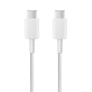Nabíjací kábel ECOBOX USB-C na typ C 3A 1m biely PD s rýchlym nabíjaním
