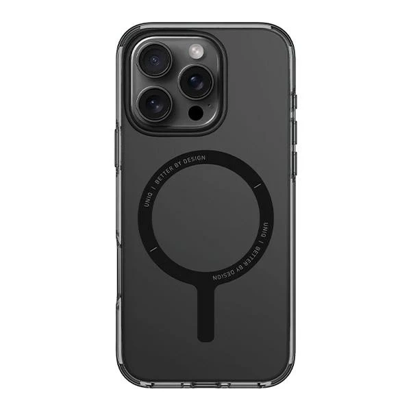 Etui do iPhone 16 Pro UNIQ Clario MagSafe Półprzezroczyste Dymne