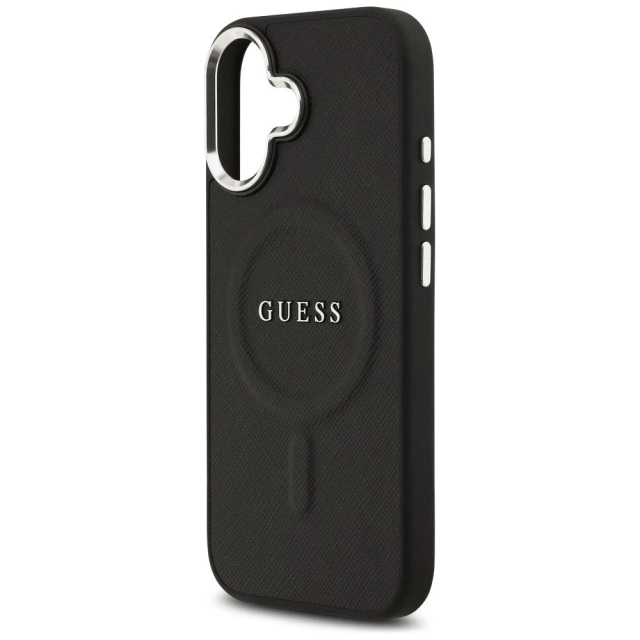 Etui Guess Classic Logo MagSafe na iPhone 17 - Czarny