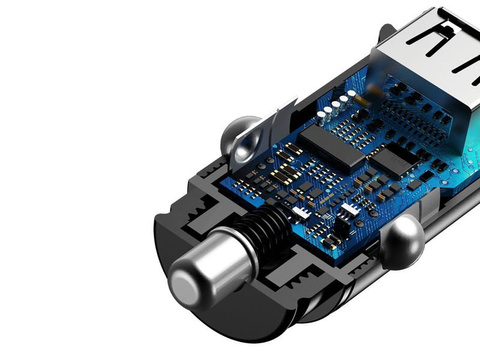 Автомобільний зарядний пристрій Baseus Dual Quick QC 3.0 2x USB 30W чорний