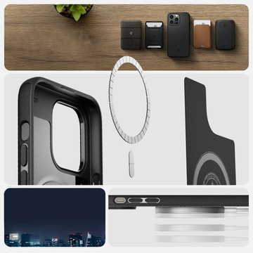 Etui MagSafe Spigen Mag Armor pre Apple iPhone 14 Pro Max Matte Black
