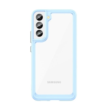 Protective phone case Outer Space Case for Samsung Galaxy S23 Plus cover with a flexible frame blue