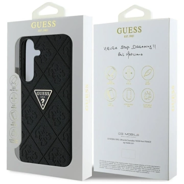 Etui Guess Hot Stamp 4G Triangle Logo do Samsung Galaxy S25 Czarny
