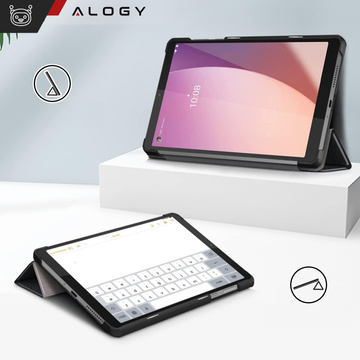 Case for Lenovo Tab M8 4gen TB300XU TB300FU Book Cover Case Alogy Black