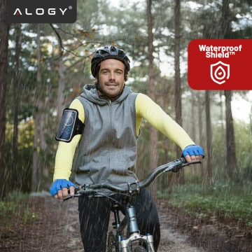 Alogy WaterProof Sport ArmBand водонепроникний чохол для бігу для телефону 6,7 дюйма чорний