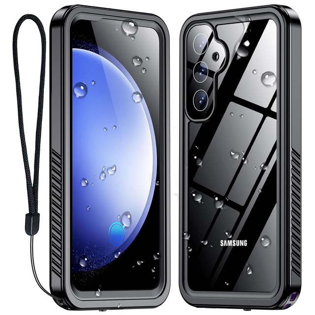 Case for Samsung Galaxy S23 FE Armored 360 case waterproof Armor IP68 Alogy black