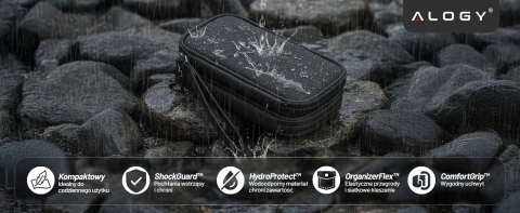 Ochranné puzdro na notebook, MacBook Air Pro 13,3" Alogy Hard Foam Bag pre 13-14" notebooky čierne