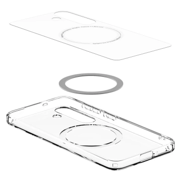 Puzdro Spigen Ultra Hybrid MagFit pre Samsung Galaxy S25, priehľadné