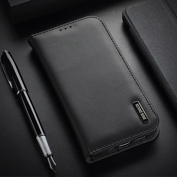 Ochranný kryt Dux Ducis Hivo pro iPhone 16e s flipem a RFID ochranou – černý