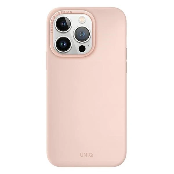 UNIQ Lino Hue Hülle für iPhone 14 Pro Max 6.7" Magclick Charging pink/blush pink